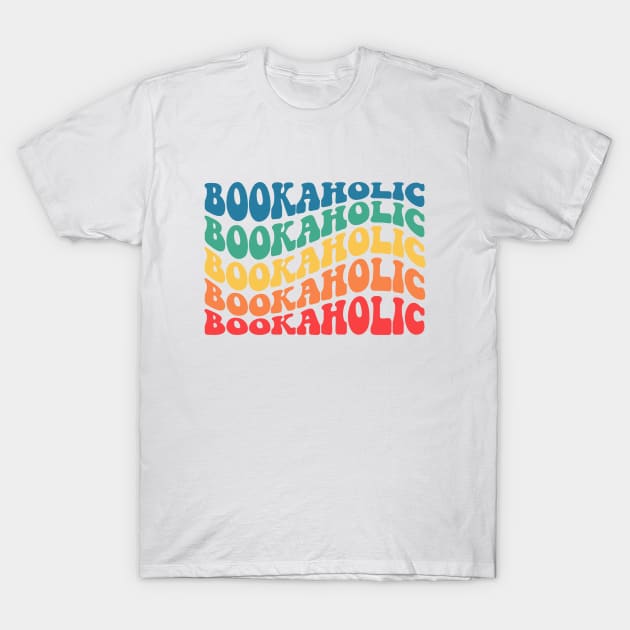 Bookaholic Groovy Wavy text T-Shirt by LemonBox